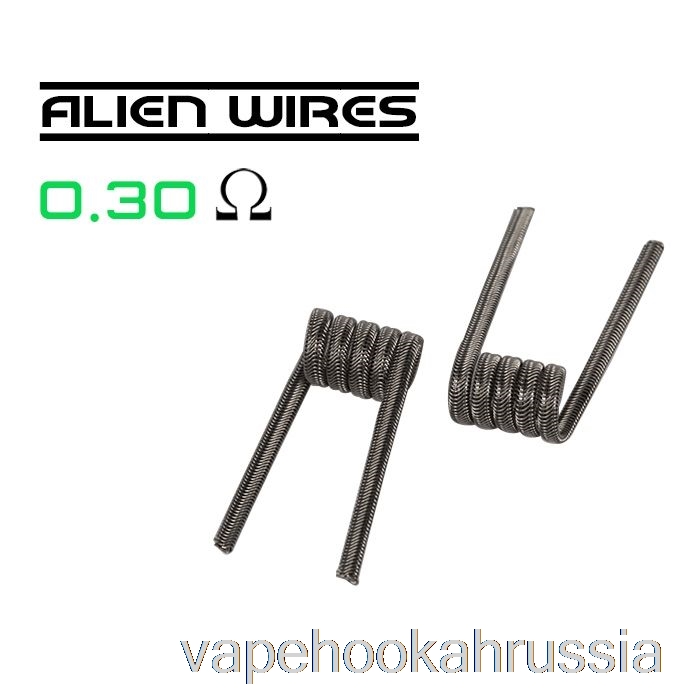 Vape Russia Wotofo Comp провод — готовые катушки 0,3 Ом, Alien — упаковка из 10 шт.